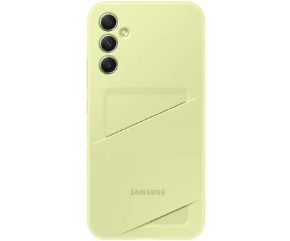 Etui do telefonów Samsung Card Slot Case do Galaxy A34 limonkowe